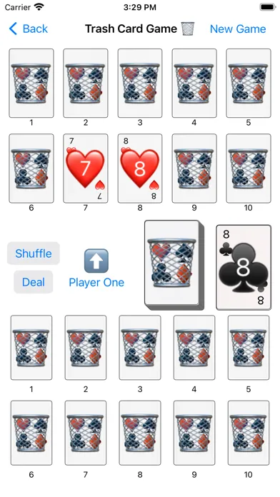 Tangkapan skrin Trashcan Card Game