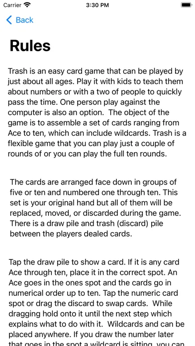 Tangkapan skrin Trashcan Card Game