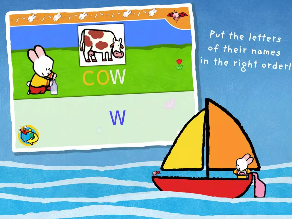 Tangkapan skrin Learn to draw and write with Louie - Educational games for 2 to 5 year old children iPad 