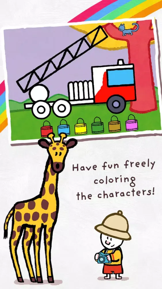 Tangkapan skrin Learn to draw and write with Louie - Educational games for 2 to 5 year old children