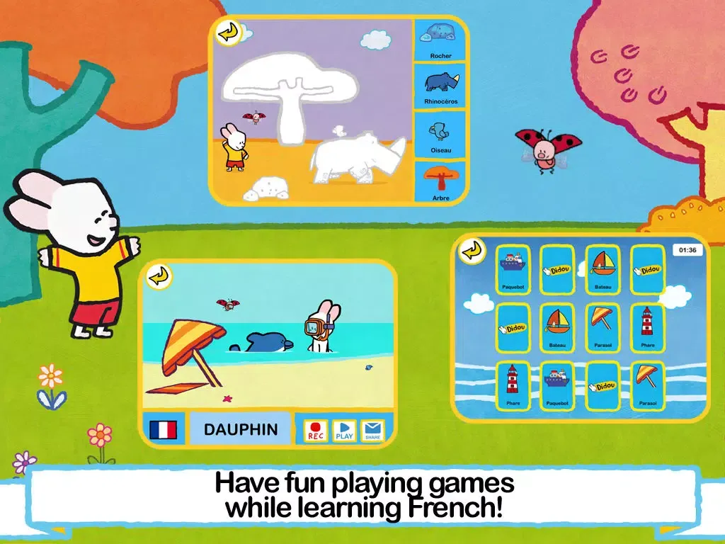 I speak French with Louie! HD iPad 應用截圖