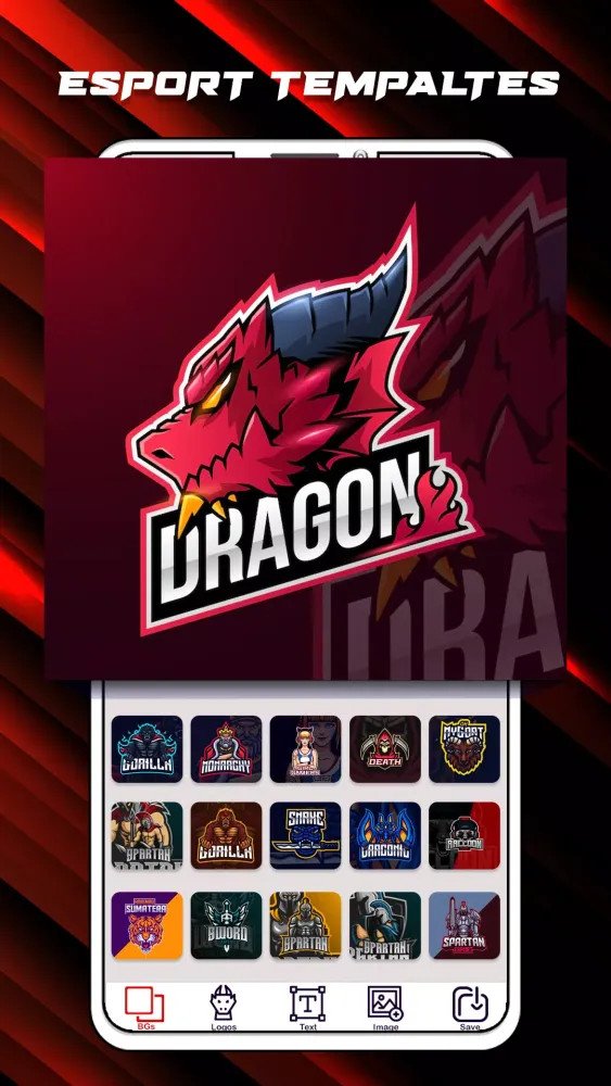 ภาพหน้าจอของ Esports Gaming Logo Maker