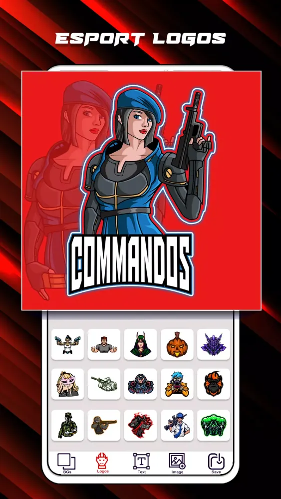 ภาพหน้าจอของ Esports Gaming Logo Maker