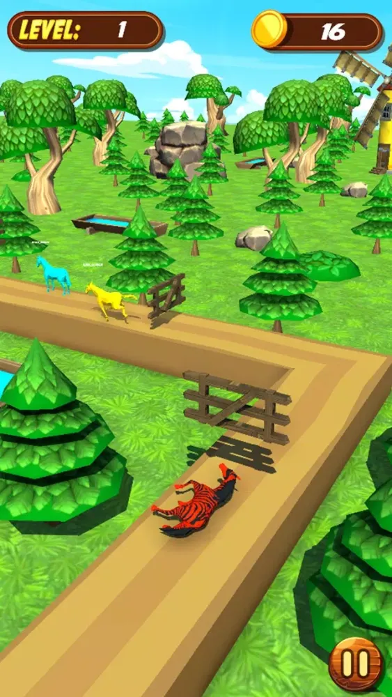 Captures d'écran de Horse Fun Race 3d