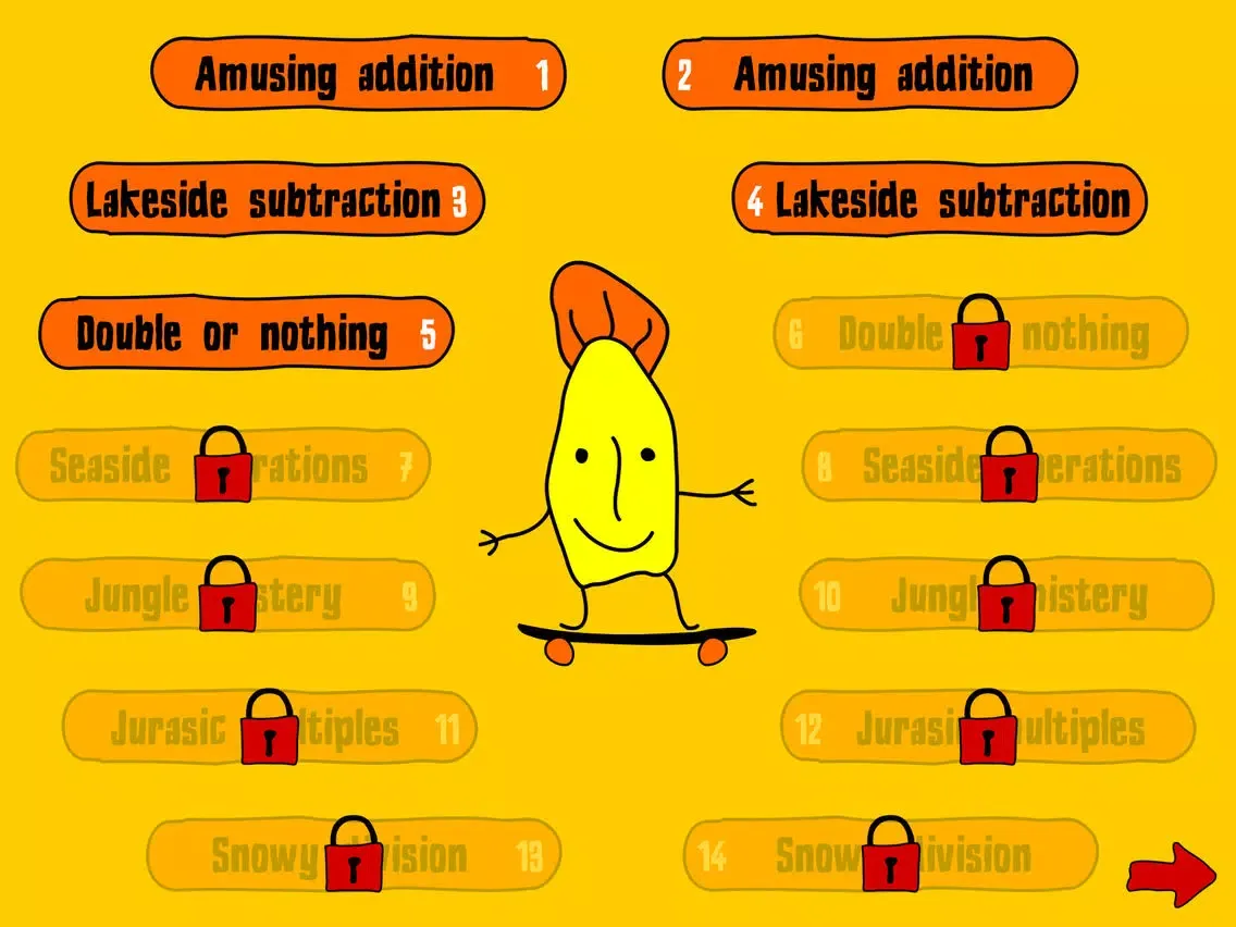 Aek in the Math Monsterland iPad  سکرین شاٹس
