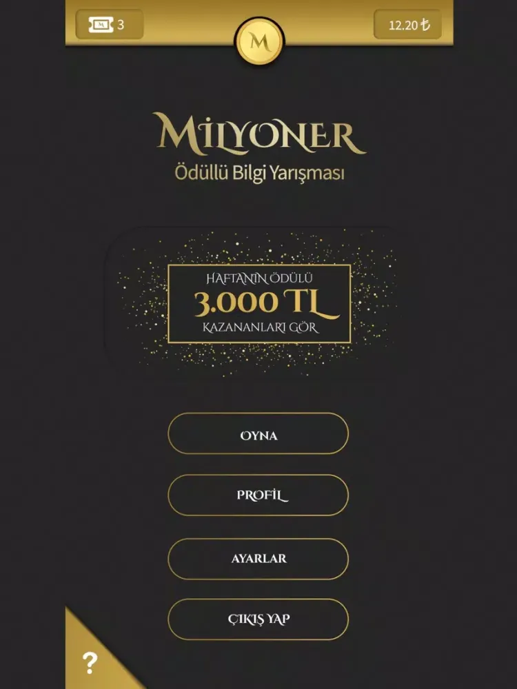 Milyoner Ödüllü Yarışma iPad  سکرین شاٹس