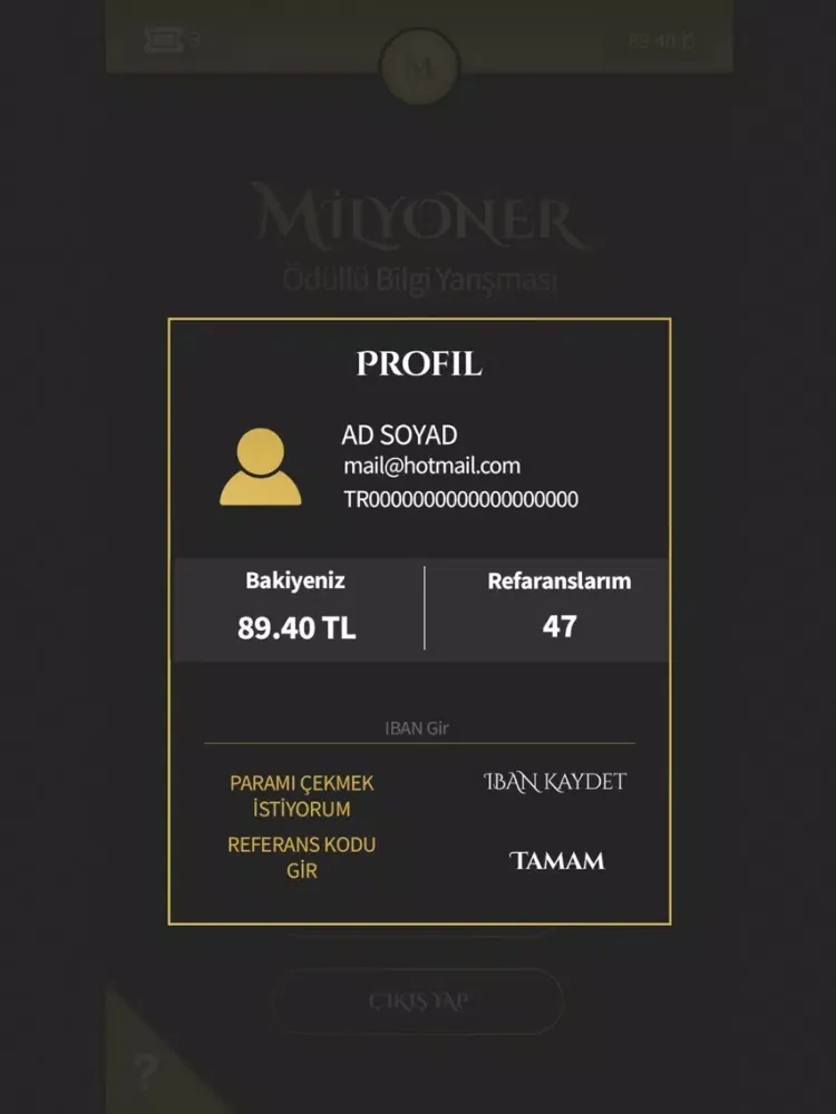 Milyoner Ödüllü Yarışma iPad  سکرین شاٹس