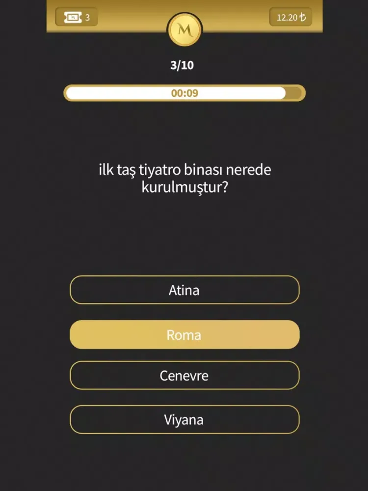 Milyoner Ödüllü Yarışma iPad  سکرین شاٹس
