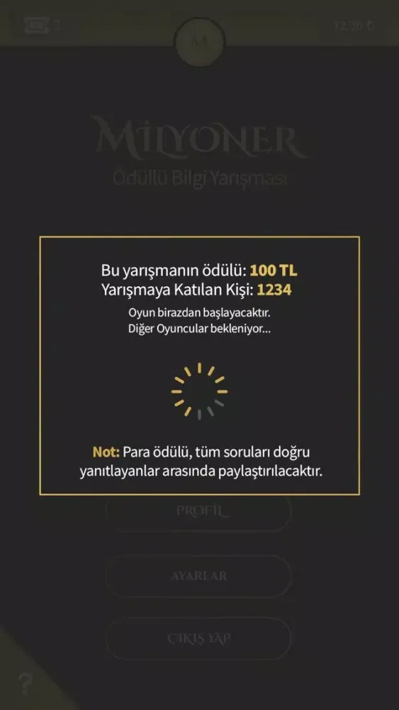 Milyoner Ödüllü Yarışma سکرین شاٹس