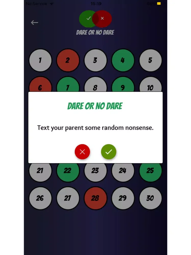 Dare Or No Dare iPad  スクリーンショット