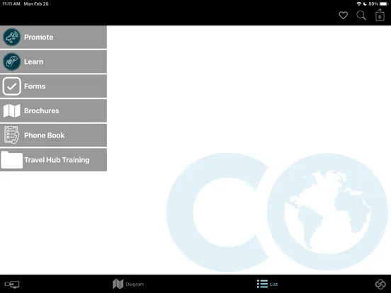 Collette Travel Hub iPad  스크린샷