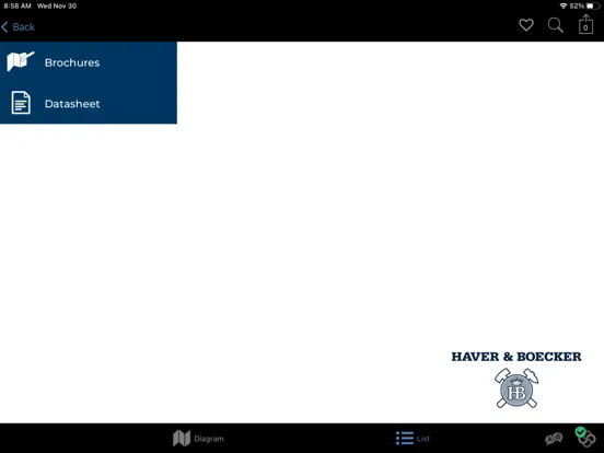 Tangkapan layar Haver & Boecker PROcheck MF iPad 