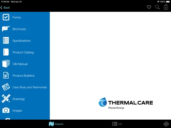 Capturas de pantalla de Thermal Care iPad 