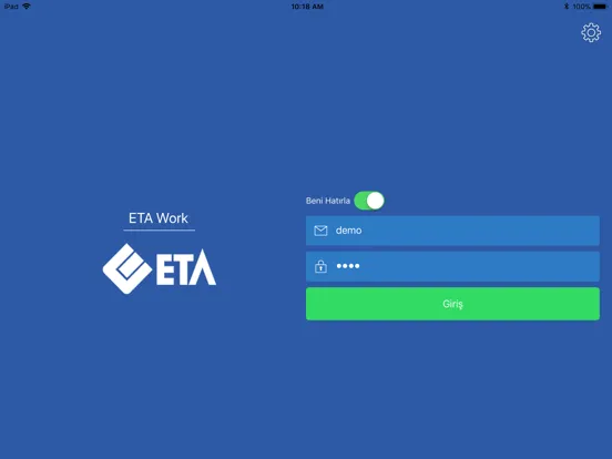 ETA Work iPad  スクリーンショット