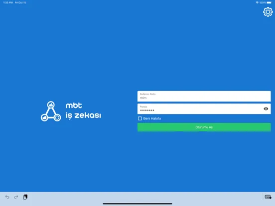 MBT İş Zekası iPad 스크린샷