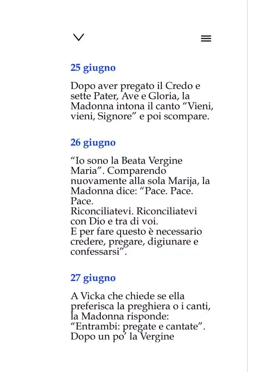Medjugorje tutti i messaggi iPad  Screenshots