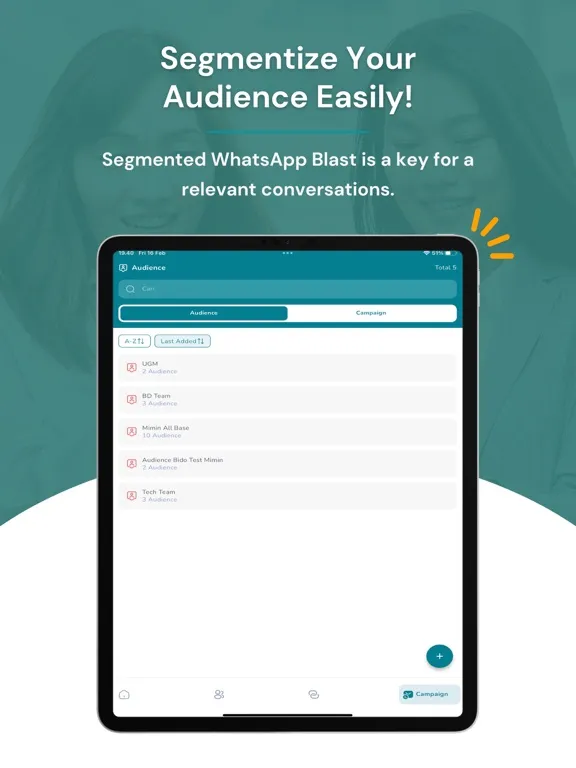 Ảnh chụp màn hình của Mimin Campaign iPad 