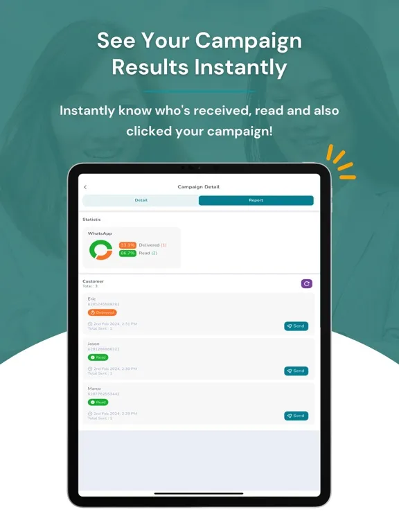 Ảnh chụp màn hình của Mimin Campaign iPad 