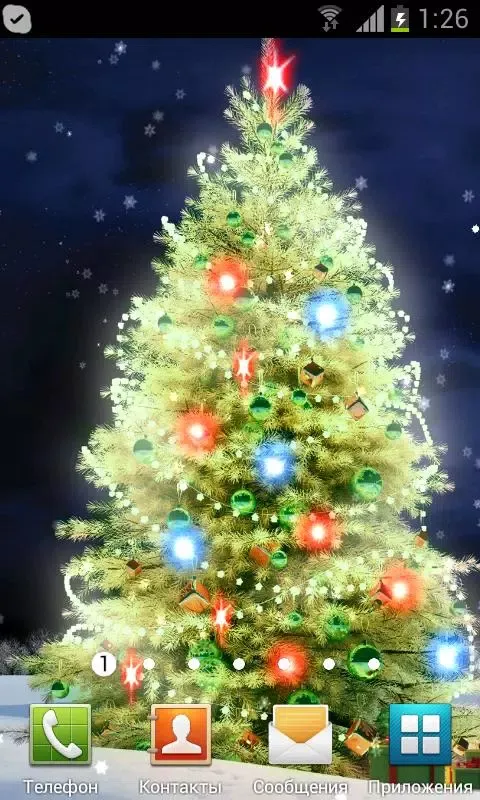Capturas de tela do New Years Tree Live Wallpaper