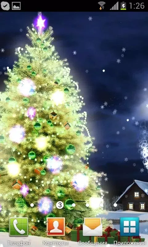 Capturas de tela do New Years Tree Live Wallpaper
