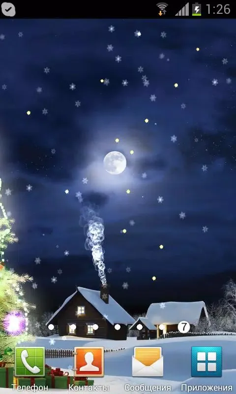 Capturas de tela do New Years Tree Live Wallpaper