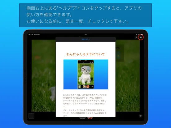 わんにゃんカメラ iPad  Screenshots