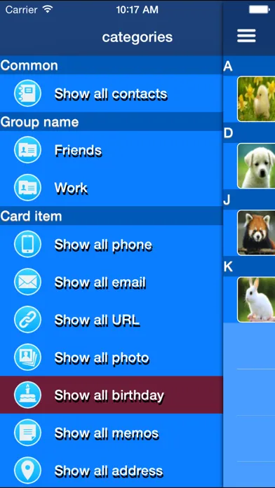 Capturas de pantalla de ContactsList