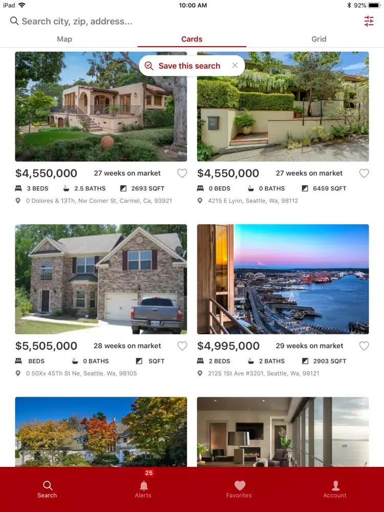 Mina Mina Real Estate iPad  스크린샷