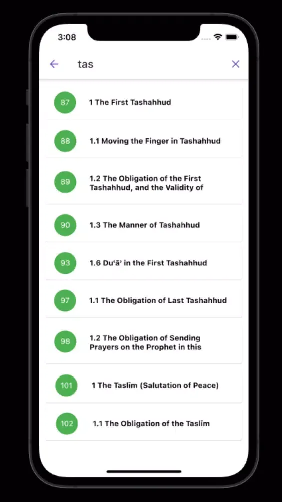 Ảnh chụp màn hình của The Ṣalāh