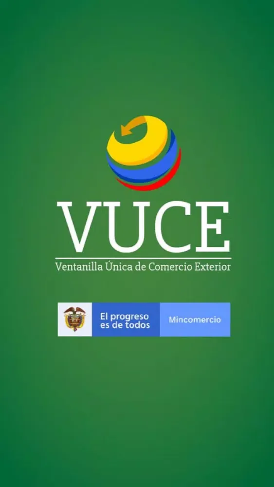 Tangkapan skrin VUCE Colombia