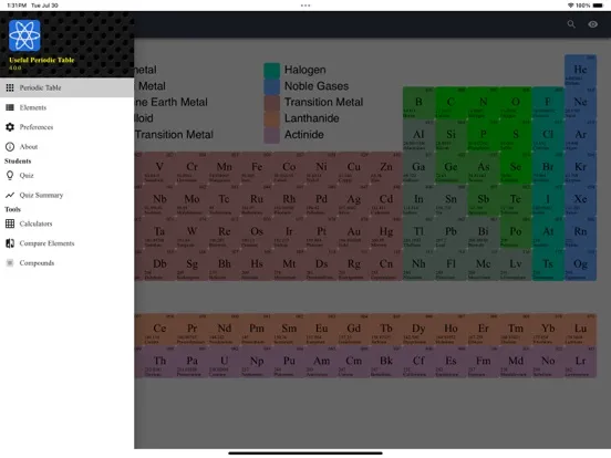 Useful Periodic Table iPad  Ekran Görüntüleri
