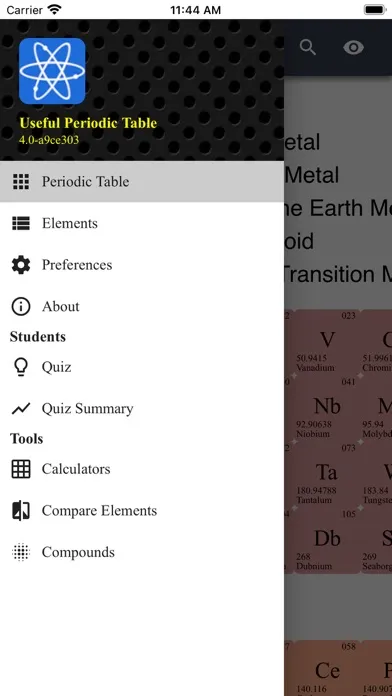 Useful Periodic Table Ekran Görüntüleri
