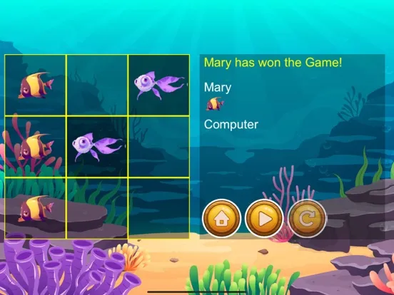 ภาพหน้าจอของ Tic-Tac-Fishies iPad 