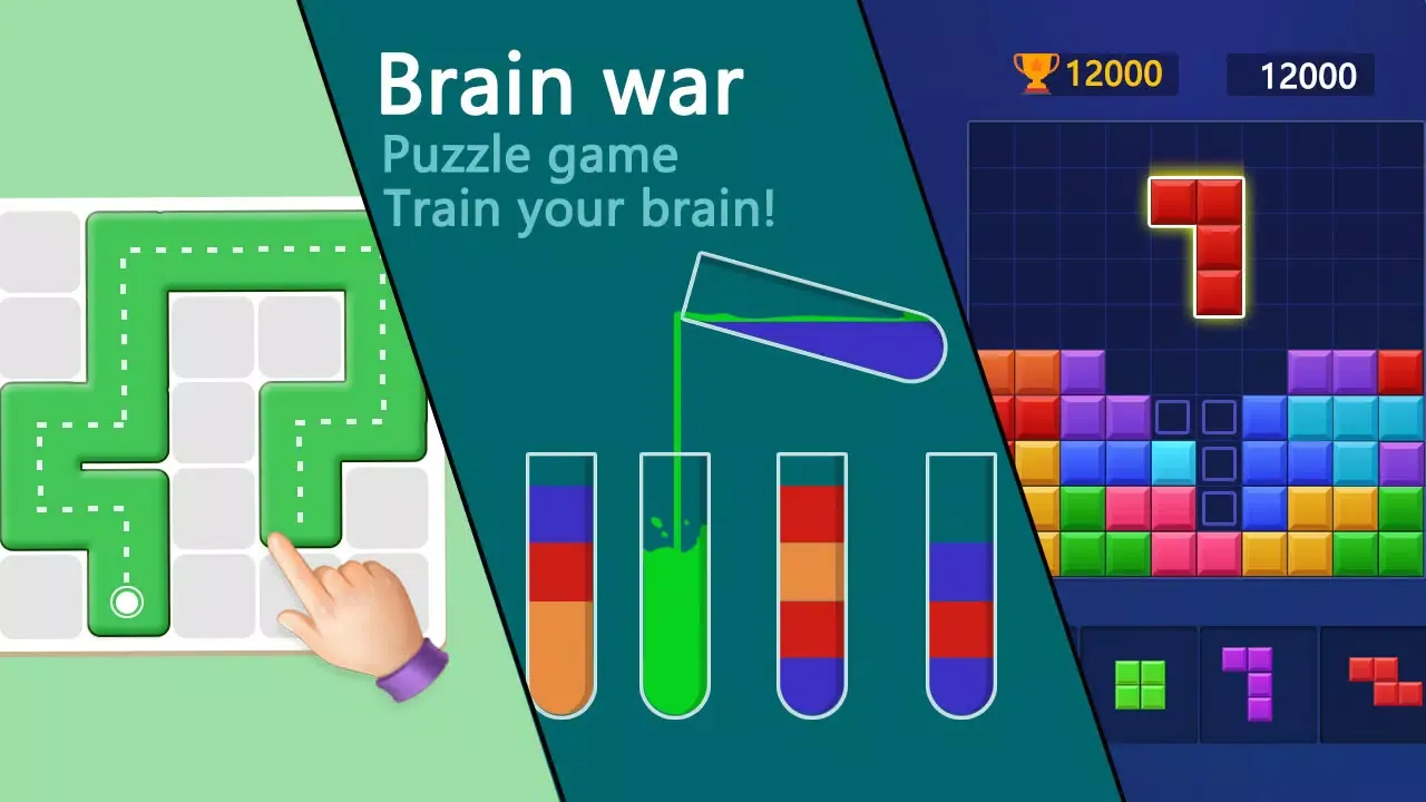 Zrzuty ekranu Brain war - puzzle game