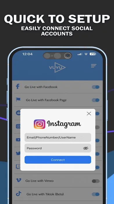 Vuyu -Live-Multi Social Stream應用截圖