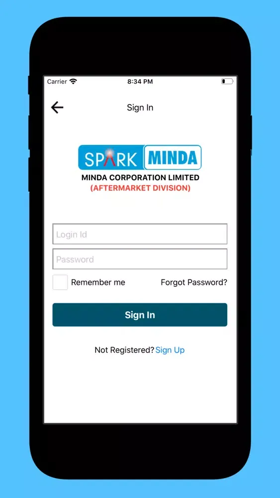 SPARK MINDA AFTERMARKET APP スクリーンショット