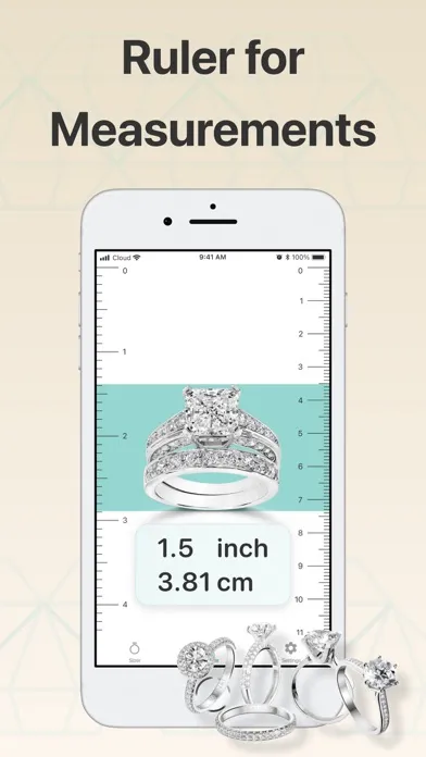 Tangkapan layar Ring Sizer – Ring Size Meter