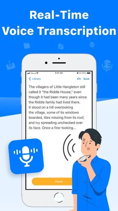 ภาพหน้าจอของ Transcribe – Speech to Text