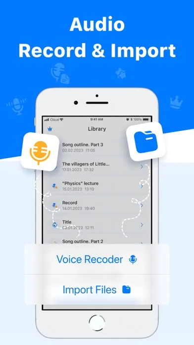 ภาพหน้าจอของ Transcribe – Speech to Text