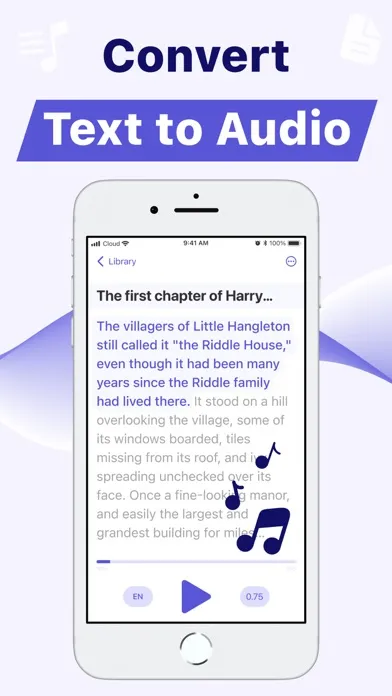 Captures d'écran de Text to Speech – Reading Aloud