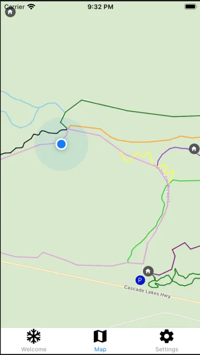Bend Nordic Trail Map 스크린샷