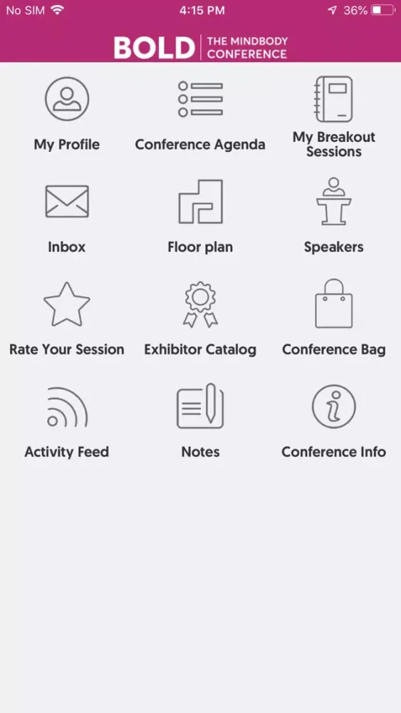 MINDBODY BOLD Conference स्क्रीनशॉट
