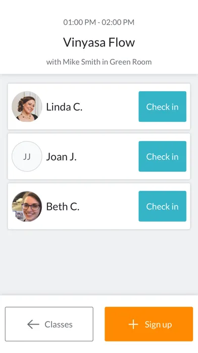 تصاویر Mindbody Check-In