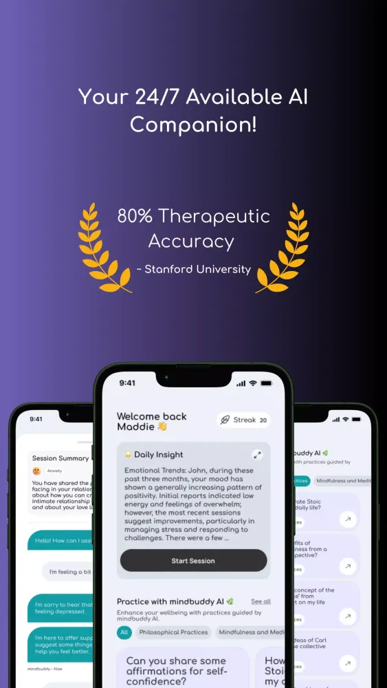 mindbuddy: wellbeing companion应用截图