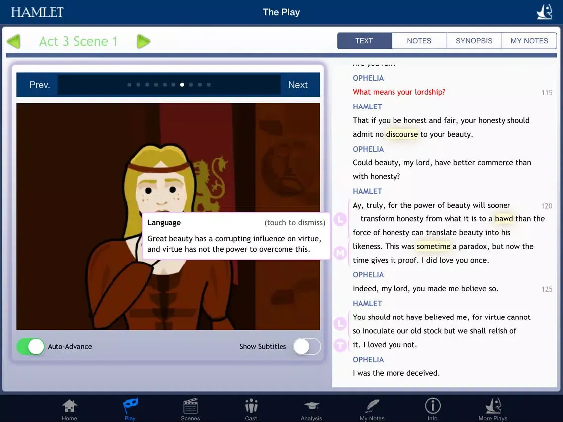 Shakespeare In Bits: Hamlet iPad  سکرین شاٹس