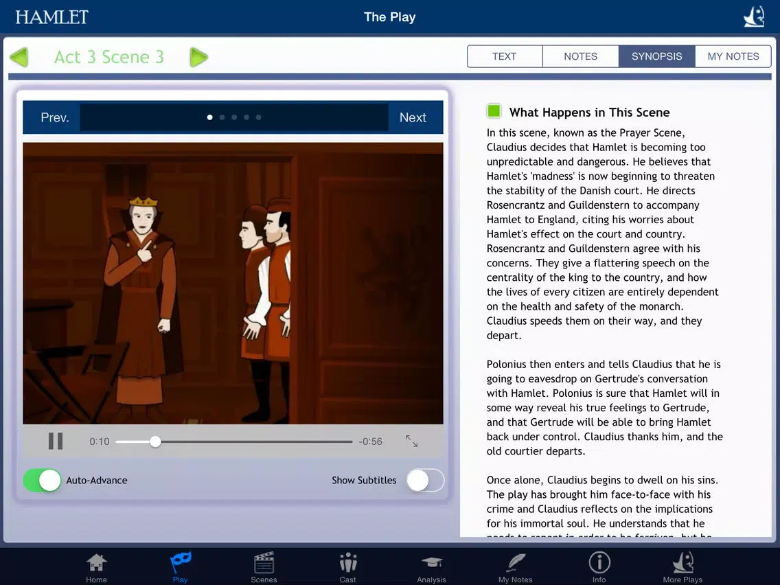 Shakespeare In Bits: Hamlet iPad  سکرین شاٹس