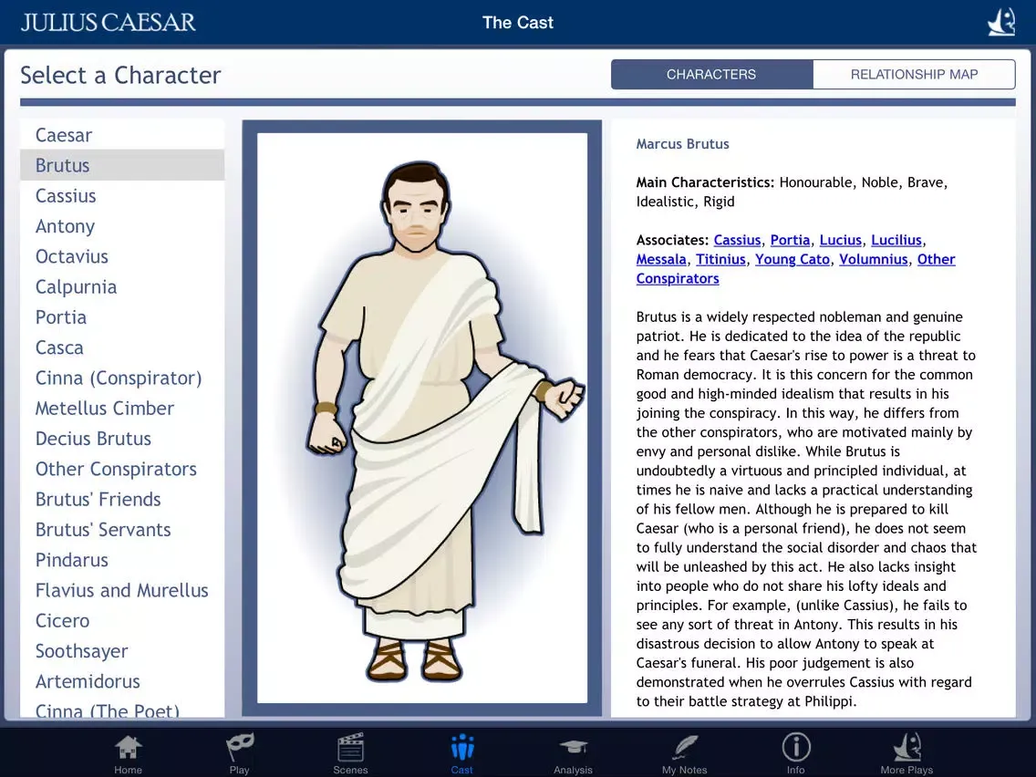 Shakespeare In Bits: Julius Caesar iPad 应用截图