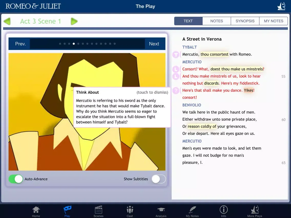 Shakespeare In Bits: Romeo & Juliet iPad  Screenshots
