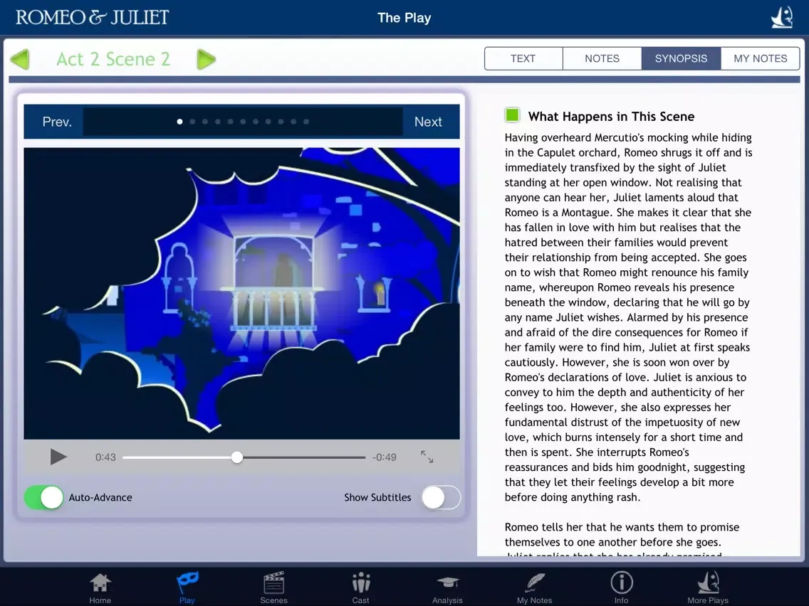 Shakespeare In Bits: Romeo & Juliet iPad  Screenshots