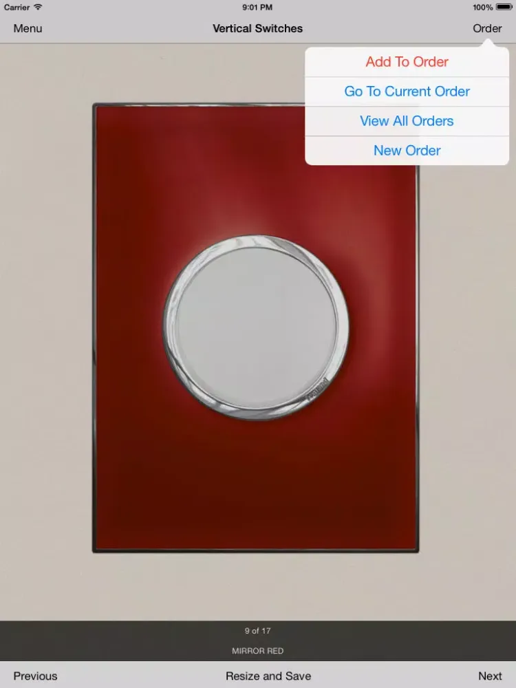 Capturas de tela do HPM Legrand Selector iPad 